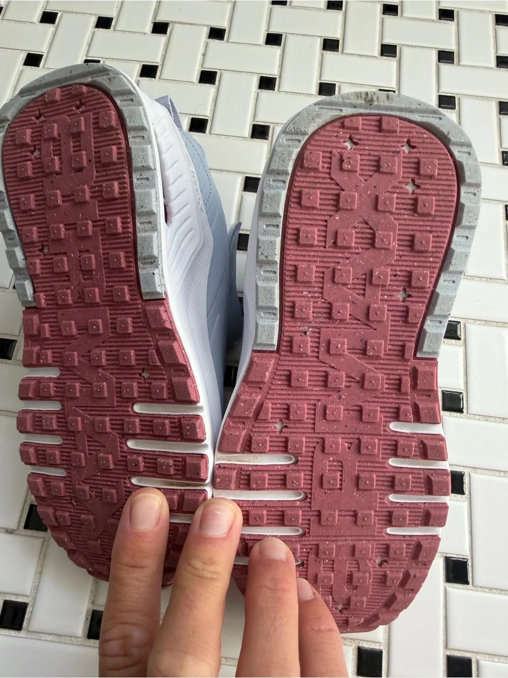Nike Kids Gray and Pink Air Max Hook-and-Loop Sneakers